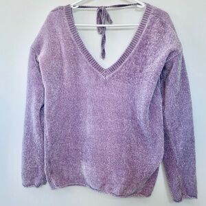 Garage Purple Knit Sweater